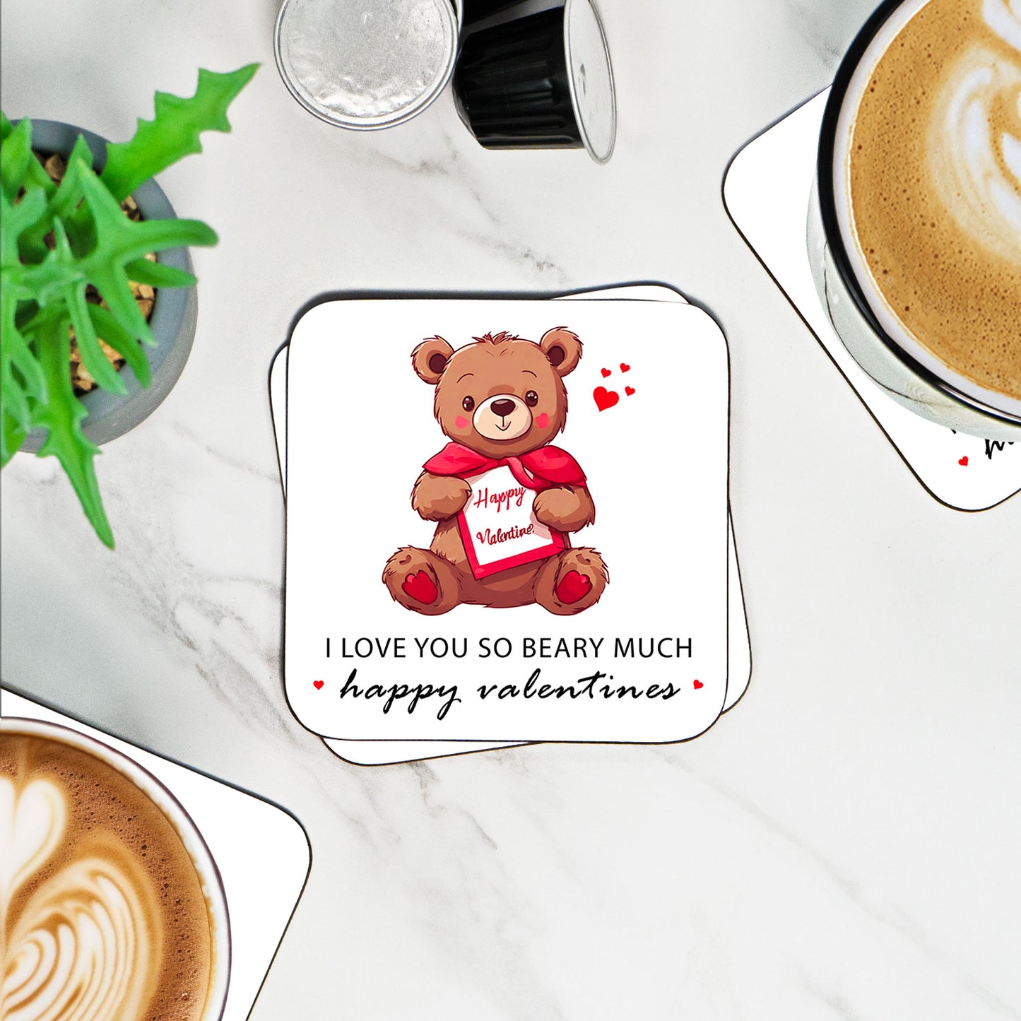 I love you so beary much - Coaster