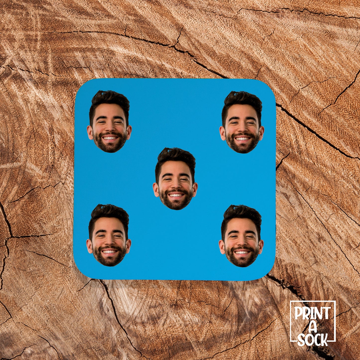 Personalised Face Coaster β Custom Photo Gift for Friends & Family