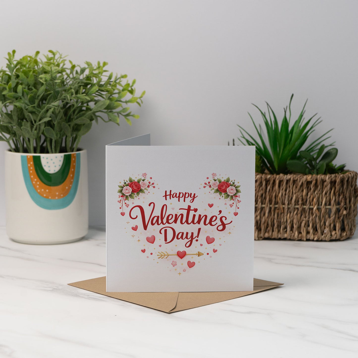 Happy Valentine’s Day – Romantic Floral Love Card