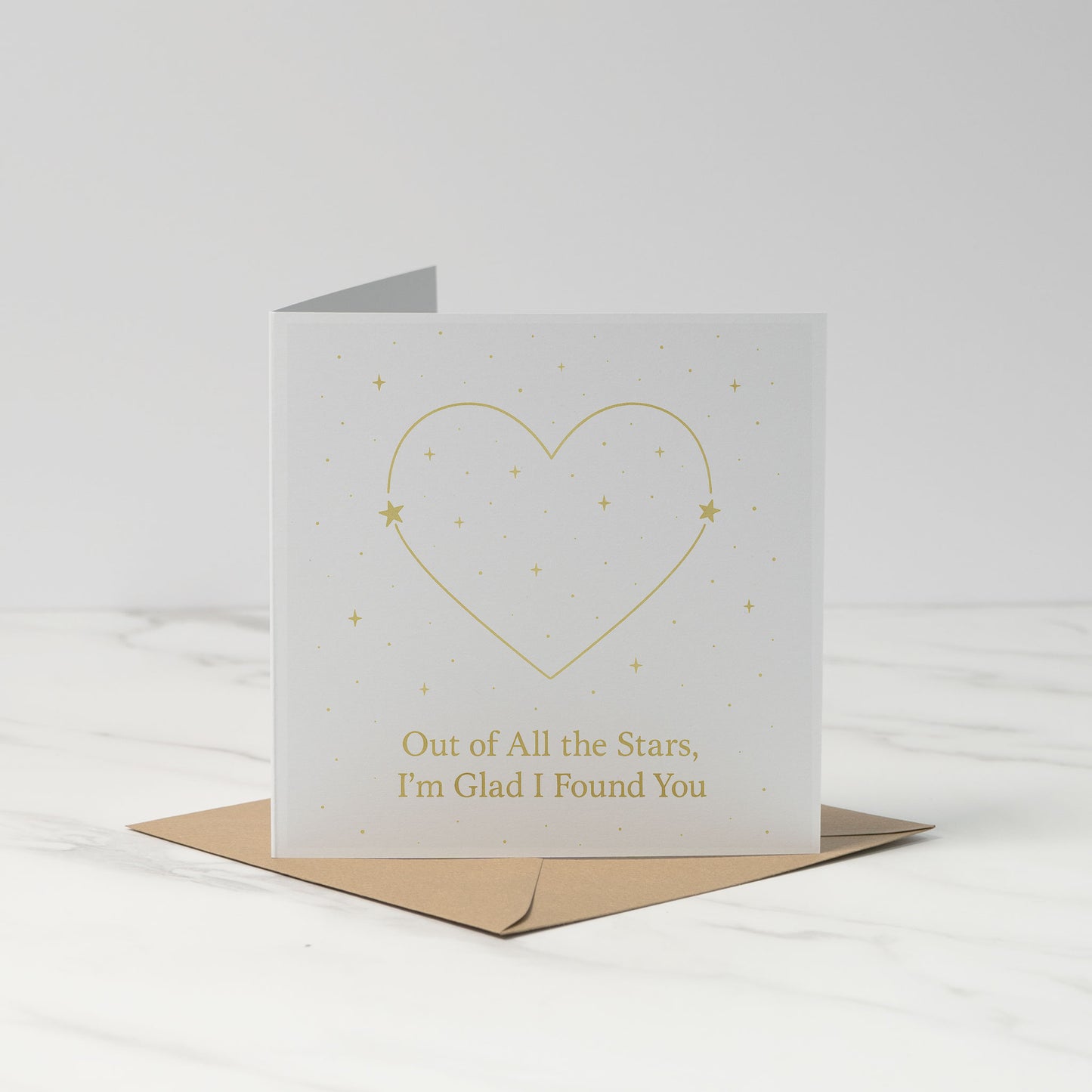 Out of All the Stars I’m Glad I Found You – Romantic Love Card