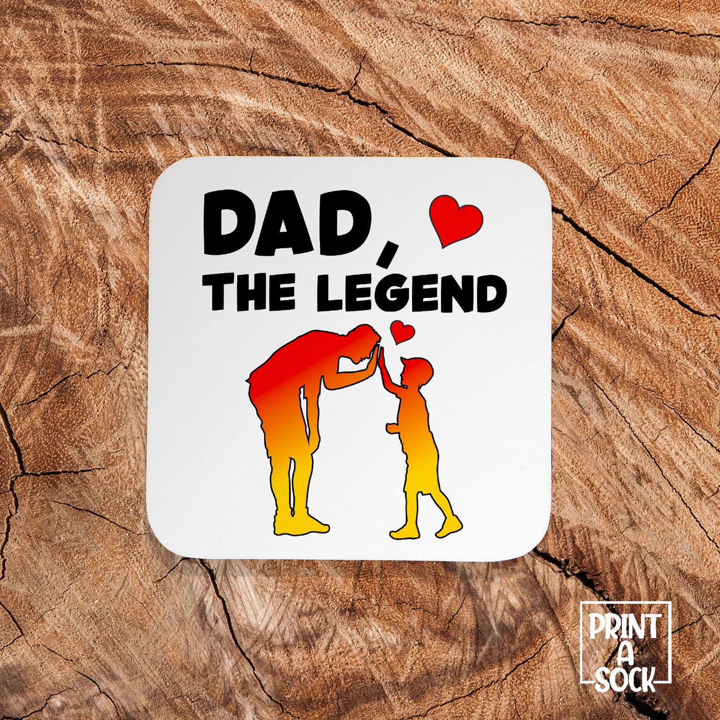 Dad, The Legend Coaster – Celebrating Legendary Dads with a Heartwarming Gift
