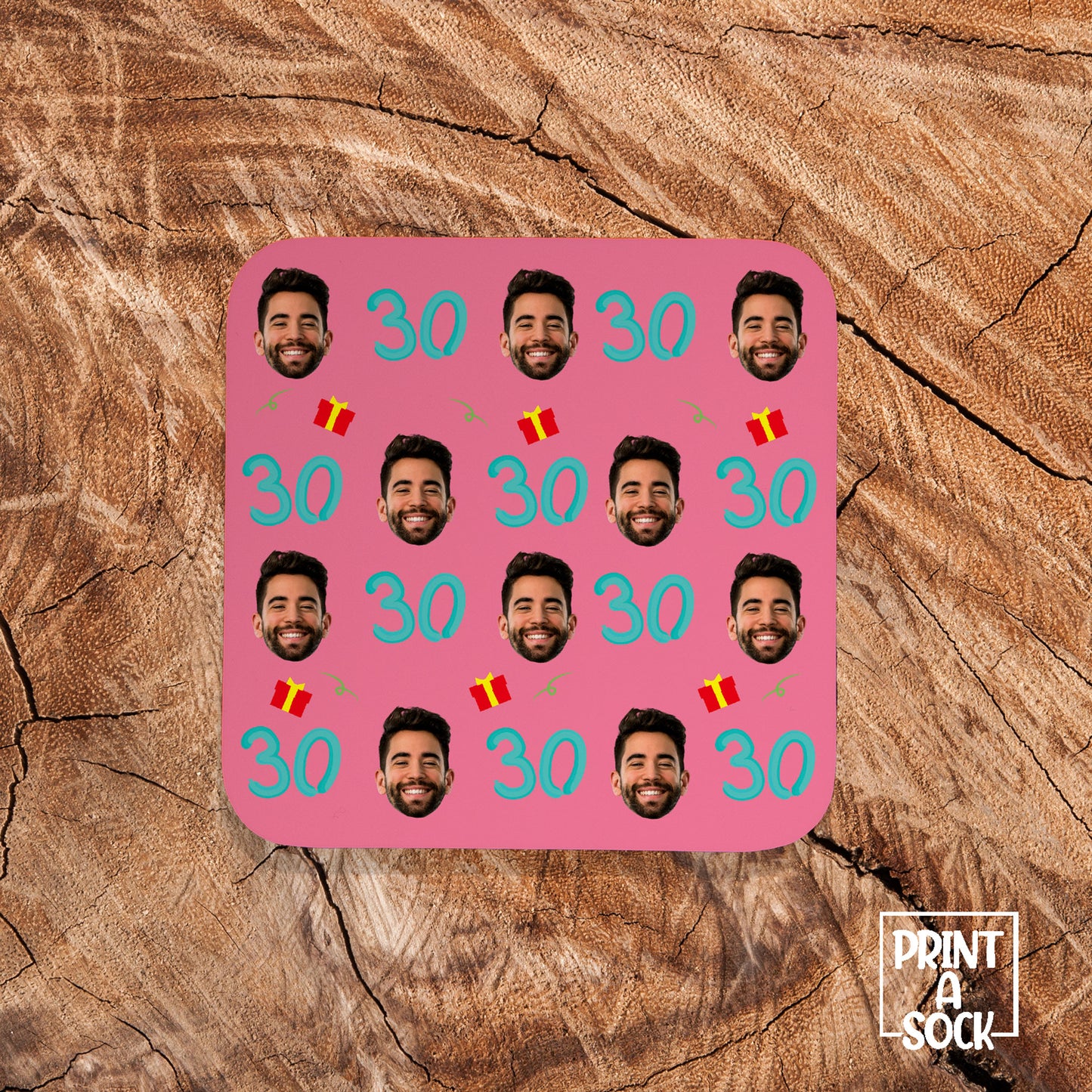 30th Custom Photo Coaster