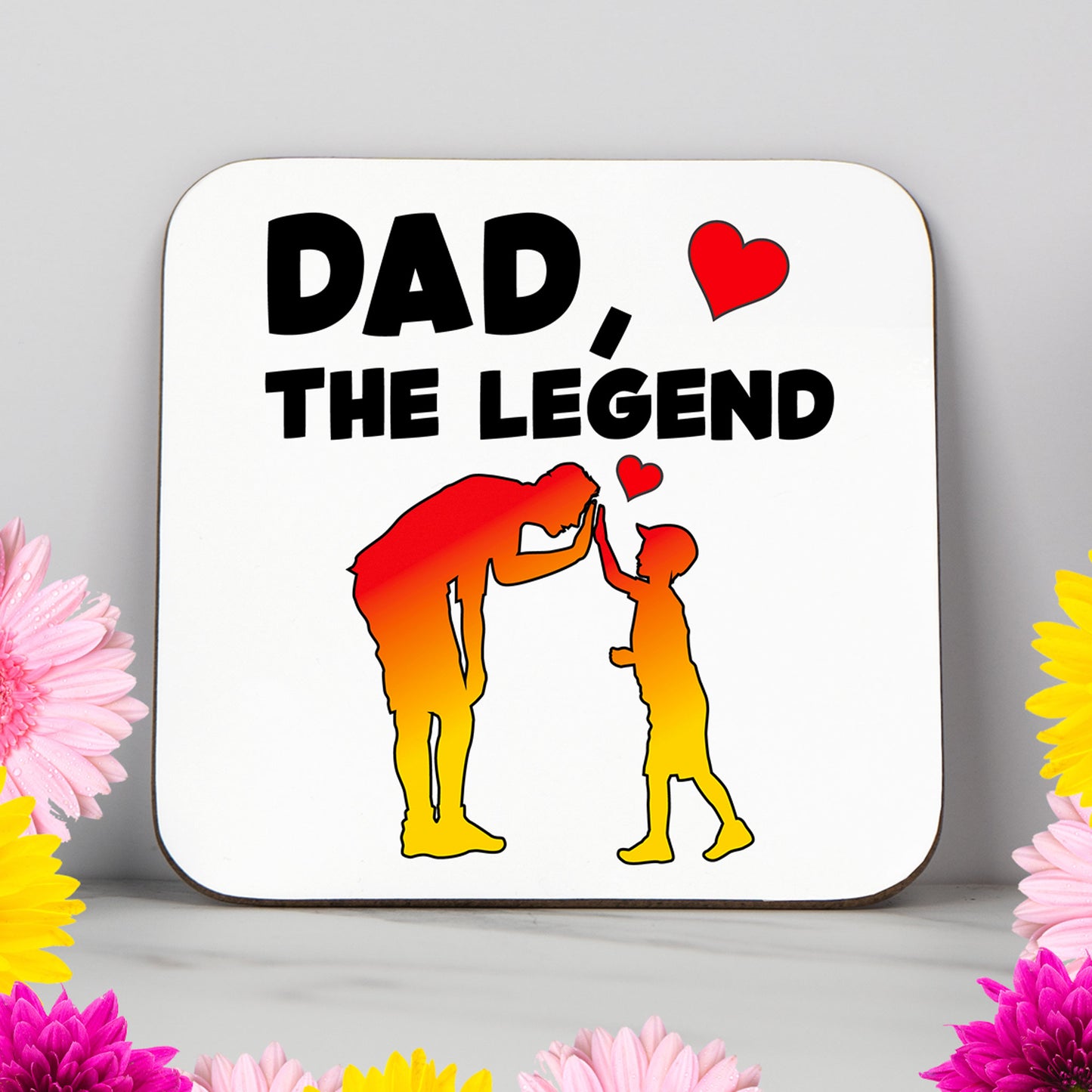 Dad, The Legend Coaster – Celebrating Legendary Dads with a Heartwarming Gift