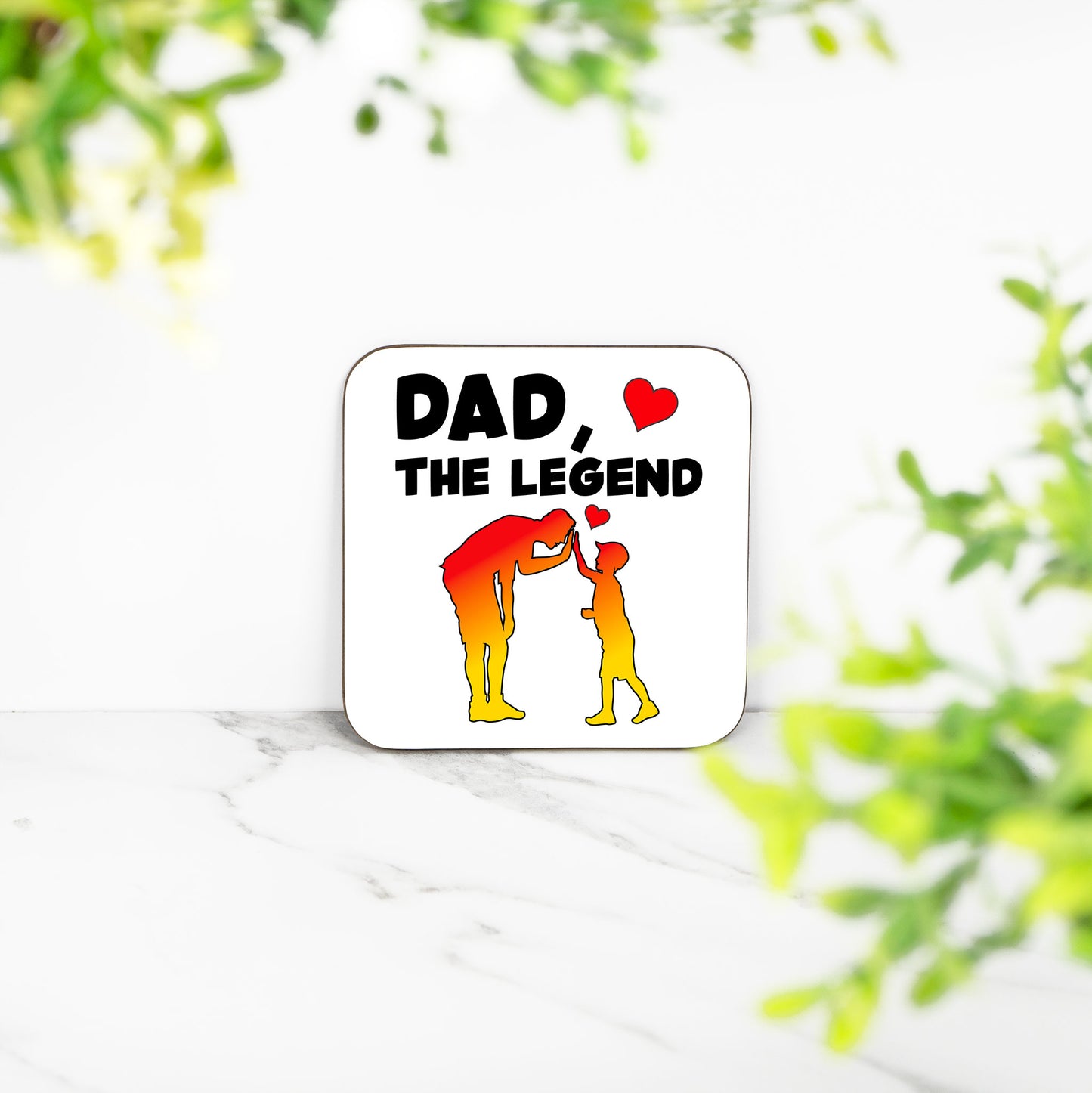 Dad, The Legend Coaster – Celebrating Legendary Dads with a Heartwarming Gift