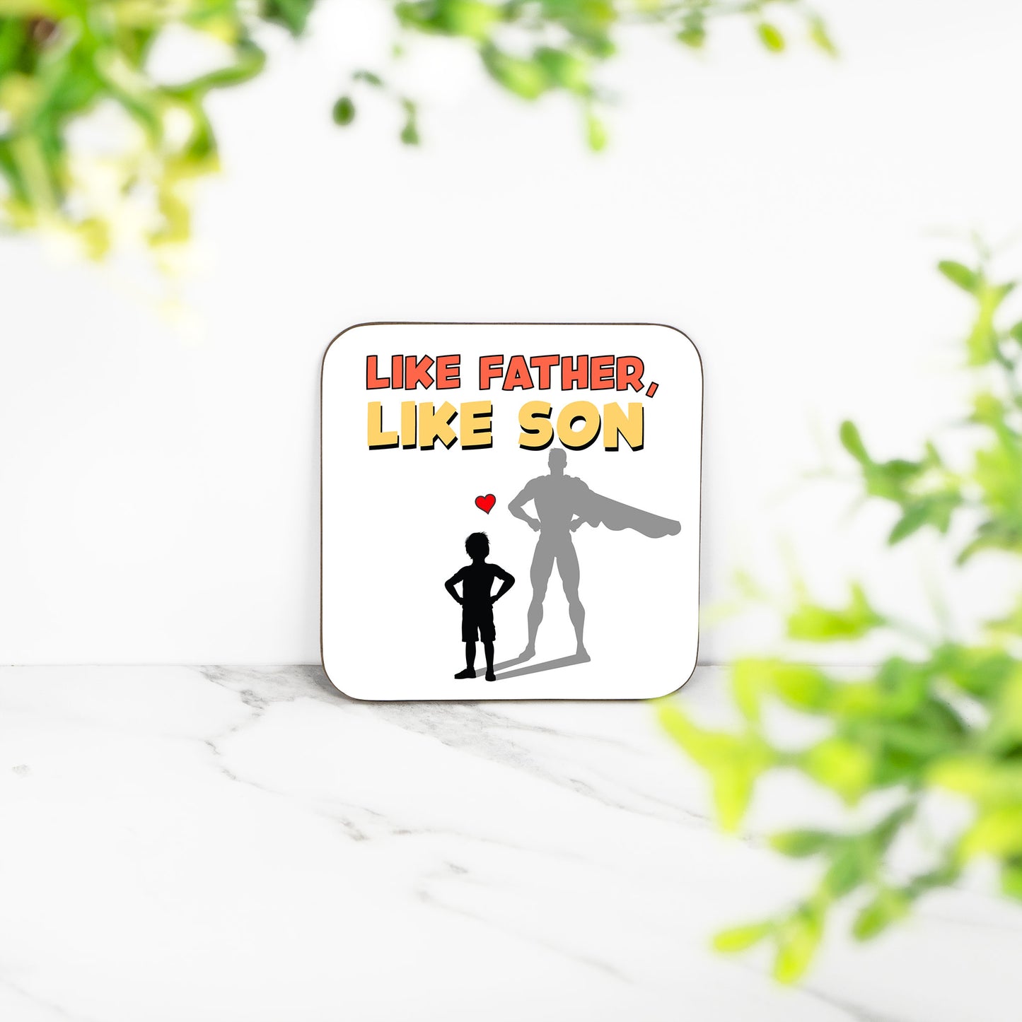 Like Father, Like Son Coaster – Celebrate the Special Bond with Dad