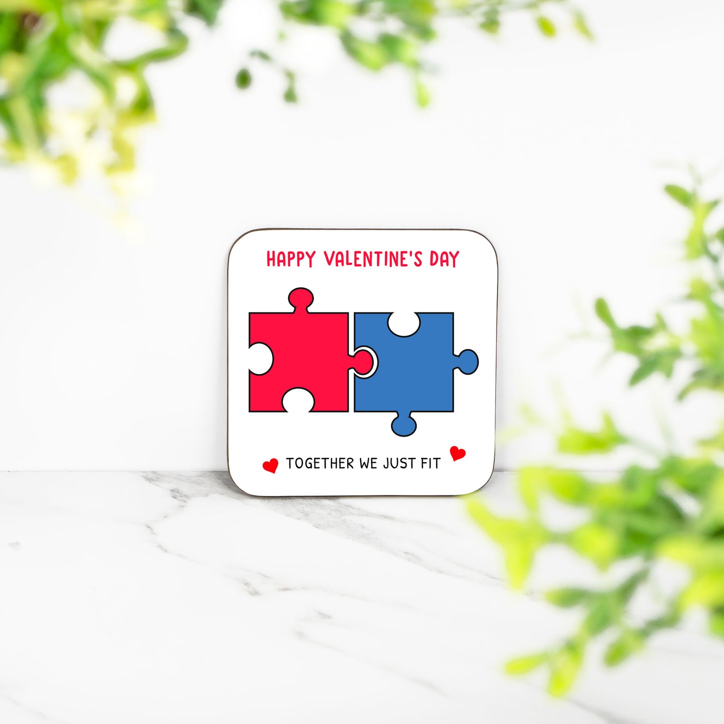 HAPPY VALENTINE'S DAY.. Together We Just Fit! - Coaster