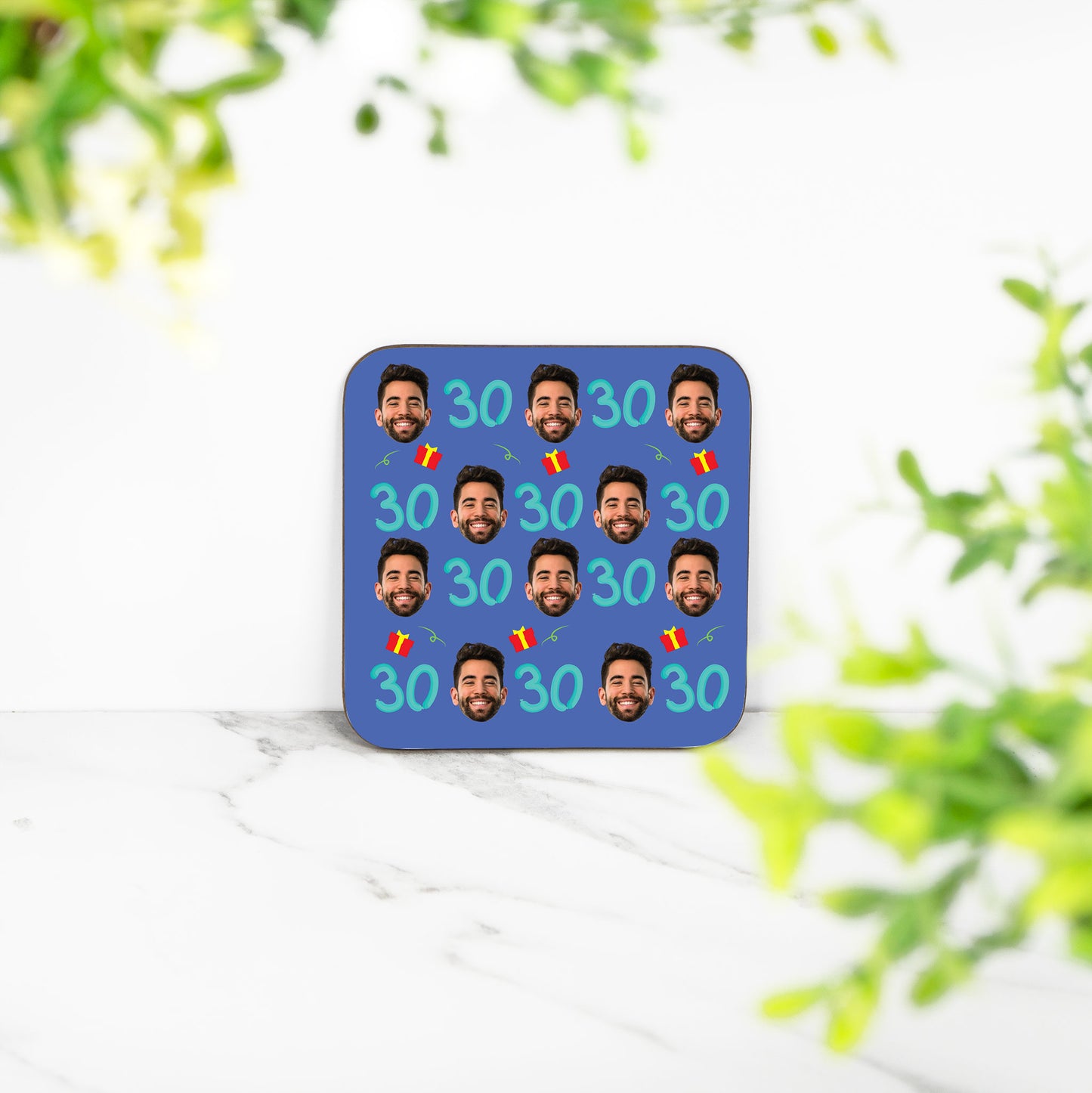 30th Custom Photo Coaster