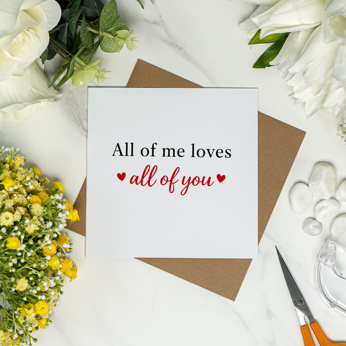 All of Me Loves All of You – Romantic Minimal Love Card