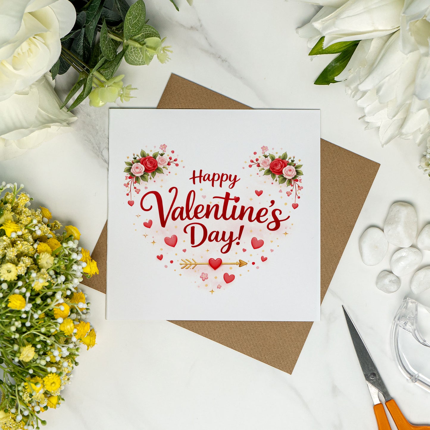 Happy Valentine’s Day – Romantic Floral Love Card