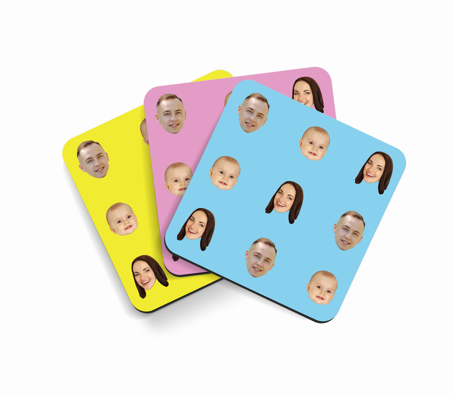 Family Face Custom Photo Coaster